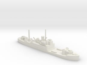 German Sperrbrecher 27 basic hull etc 1:600 WW2 in White Natural Versatile Plastic