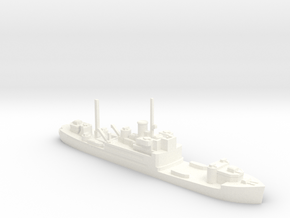 German Sperrbrecher 27 basic hull etc 1:600 WW2 in White Smooth Versatile Plastic