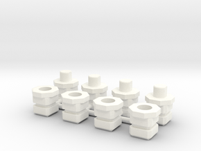 TF Power Core Combiner Adapter for 5mm Set in White Smooth Versatile Plastic