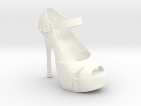 Right Ally High Heel in White Smooth Versatile Plastic