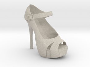 Right Ally High Heel in Natural Sandstone