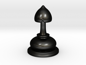 Chess |Mushrooms| Pawn in Matte Black Steel