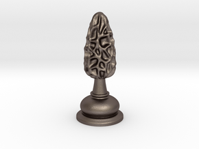 Chess |Mushrooms| Bishop in Polished Bronzed-Silver Steel