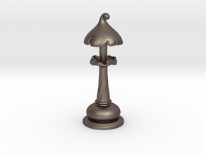 Chess |Mushrooms| King in Polished Bronzed-Silver Steel