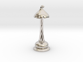 Chess |Mushrooms| Queen in Rhodium Plated Brass