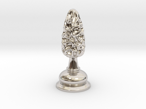 Chess |Mushrooms| Bishop in Rhodium Plated Brass