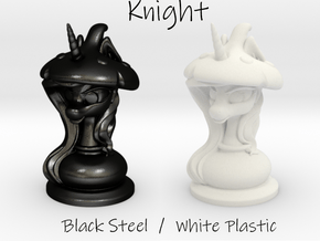 Chess |Mushrooms| Knight in White Natural Versatile Plastic