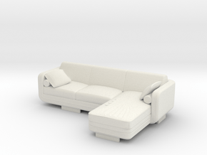 sofa 4 1 48 (mirrored) in White Natural Versatile Plastic: 1:48 - O