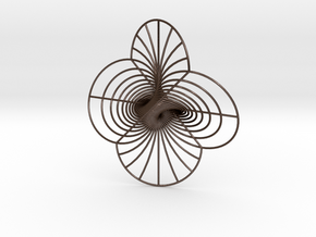 Hopf fibration, Stereographic projection in Polished Bronze Steel