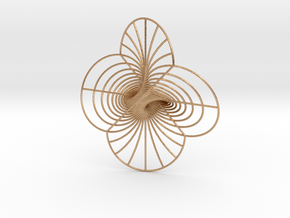 Hopf fibration, Stereographic projection in Natural Bronze