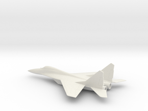 MiG-29 Fulcrum in White Natural Versatile Plastic: 1:100