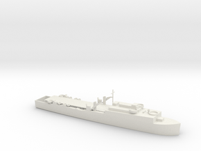 1/700 Scale LSD-1 Ashland-class dock landing ship in White Natural Versatile Plastic