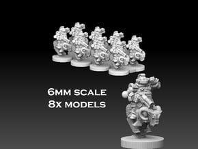 Space Dwarf Cavalry 8-pack in White Natural Versatile Plastic