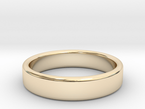 Comfy, narrow 3D-printed ring in 14K Yellow Gold: 5 / 49