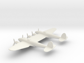 Heinkel He 111Z Zwilling in White Natural Versatile Plastic: 1:350