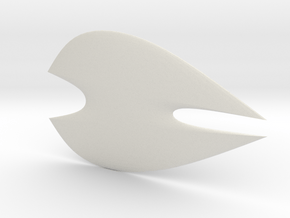 Sci-Fi Shield  in White Natural Versatile Plastic