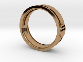 Men's Wedding Band in Polished Brass
