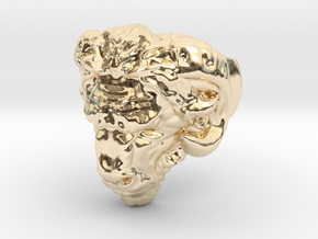 Wild Bison  in 14k Gold Plated Brass