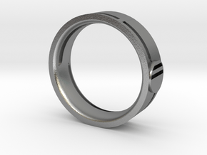Men's Wedding Band in Natural Silver
