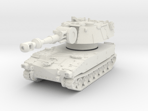 M109 155mm early 1/76 in White Natural Versatile Plastic