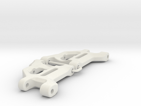 Andy's Short Front A-arms for Team Associated RC10 in White Natural Versatile Plastic