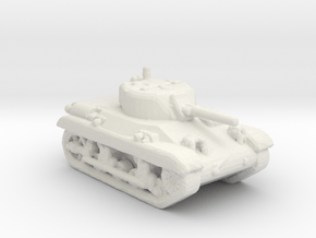 ARVN M22 Locust light tank white plastic 1:160 sca in White Natural Versatile Plastic