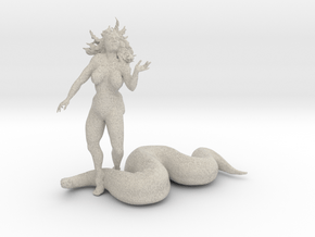 Eve And The Snake  in Natural Sandstone