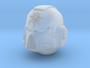 Mark VII Chaos Undivided Helmet 1/18 Scale JoyToy in Tan Fine Detail Plastic