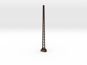 Catenary mast - Gauge 1 (1:32) in Polished Bronze Steel