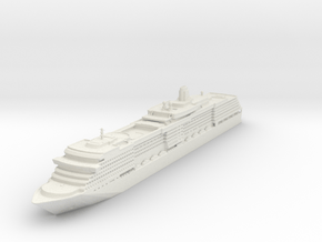 MS Queen Victoria in White Natural Versatile Plastic: 1:1200
