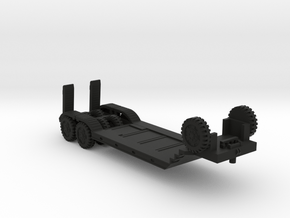 M15A2 Lowboy trailer 1:160 scale in Black Smooth PA12