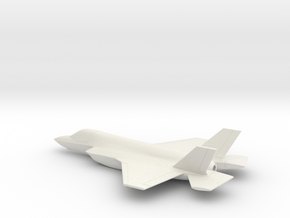 Lockheed Martin F-35B (w/o landing gears) in White Natural Versatile Plastic: 1:144