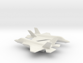Lockheed Martin F-35B (w/o landing gears) in White Natural Versatile Plastic: 6mm