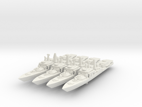 Udaloy I Destroyer in White Natural Versatile Plastic: 1:3000
