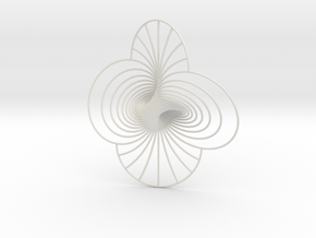 Hopf fibration, 'Only Circles' in White Natural Versatile Plastic