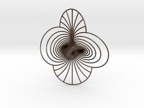 Hopf fibration, 'Only Circles' in Polished Bronze Steel