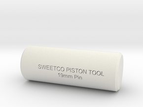 SWEETCO Piston Tool 19mm Pin  in White Natural Versatile Plastic
