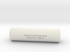 SWEETCO Piston Pin Tool 20mm - 74mm Long in White Natural Versatile Plastic