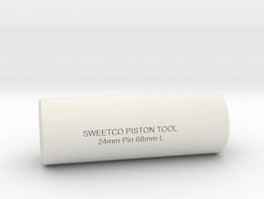 SWEETCO Piston Pin Tool 24mm pin - 68mm Long in White Natural Versatile Plastic