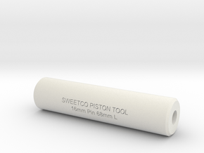 SWEETCO Piston Tool 16mm Pin - 68mm Long in White Natural Versatile Plastic