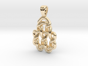 Small knot [pendant] in 14k Gold Plated Brass
