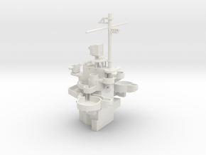 1/350 USS Idaho (1945) Rear Superstructure in White Natural Versatile Plastic