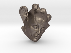 new orleans mask in Polished Bronzed-Silver Steel