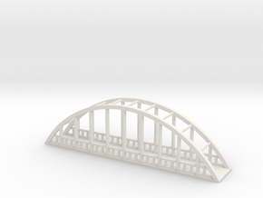 Metal Straight Bridge 1/144 in White Natural Versatile Plastic
