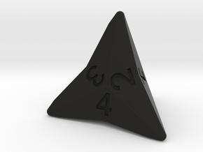 Star Cut D4 (bottom edge) in Black Smooth Versatile Plastic