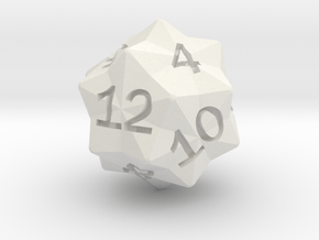 Star Cut D12 in White Natural Versatile Plastic