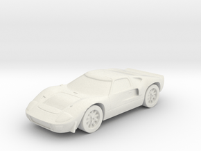 Printle Thing Ford GT40 - 1/24 in White Natural Versatile Plastic
