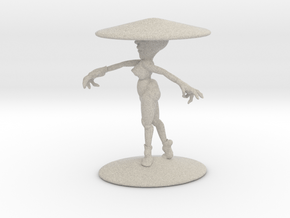 Girl With Hat 3'' in Natural Sandstone