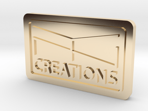 Logo YN CREATIONS in 14k Gold Plated Brass