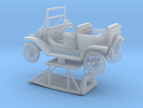 Model T with roof up in Smoothest Fine Detail Plastic